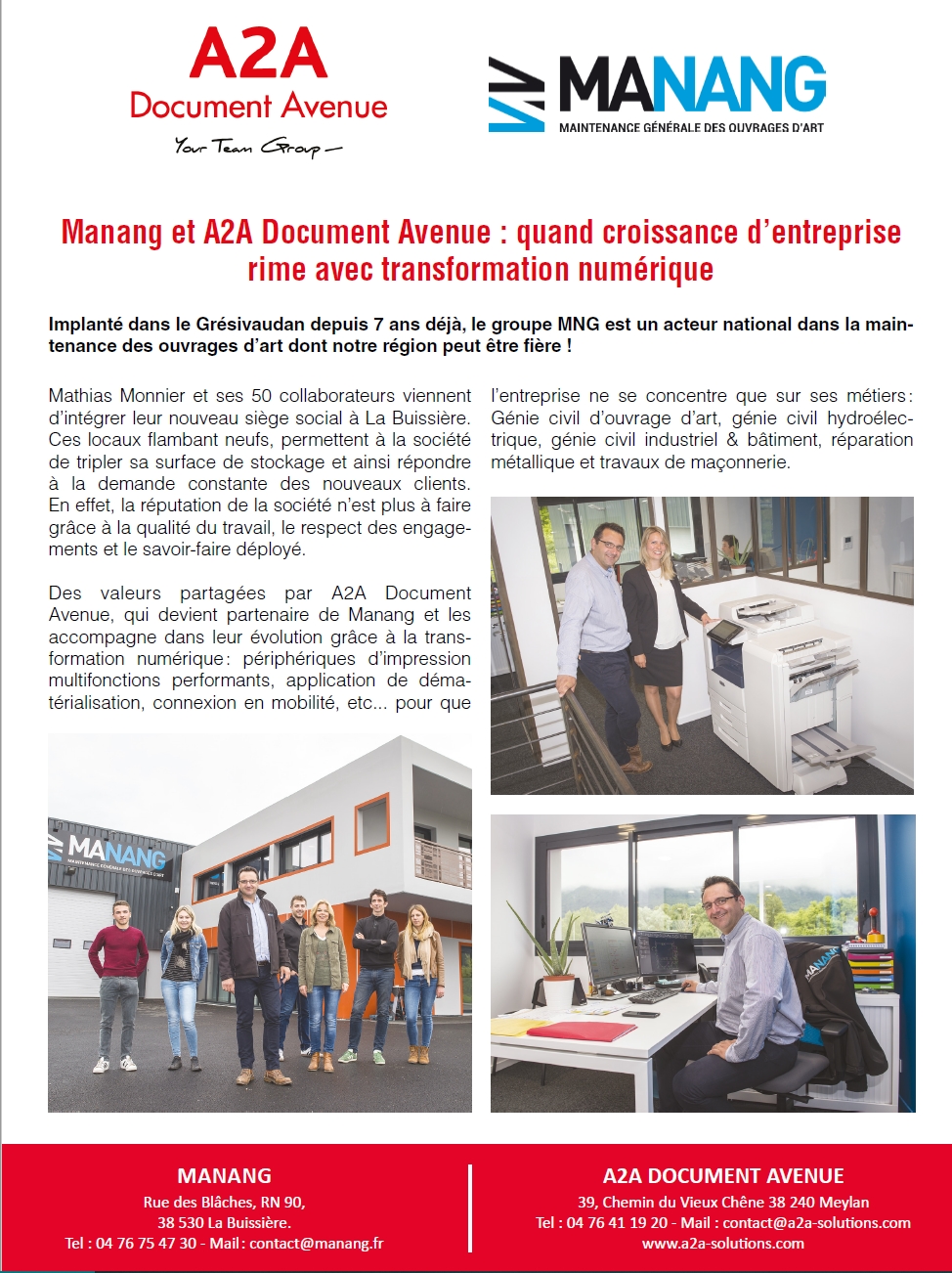 Manang et A2A Document Avenue : Quand croissance d&#8217;entreprise rime avec transformation numérique