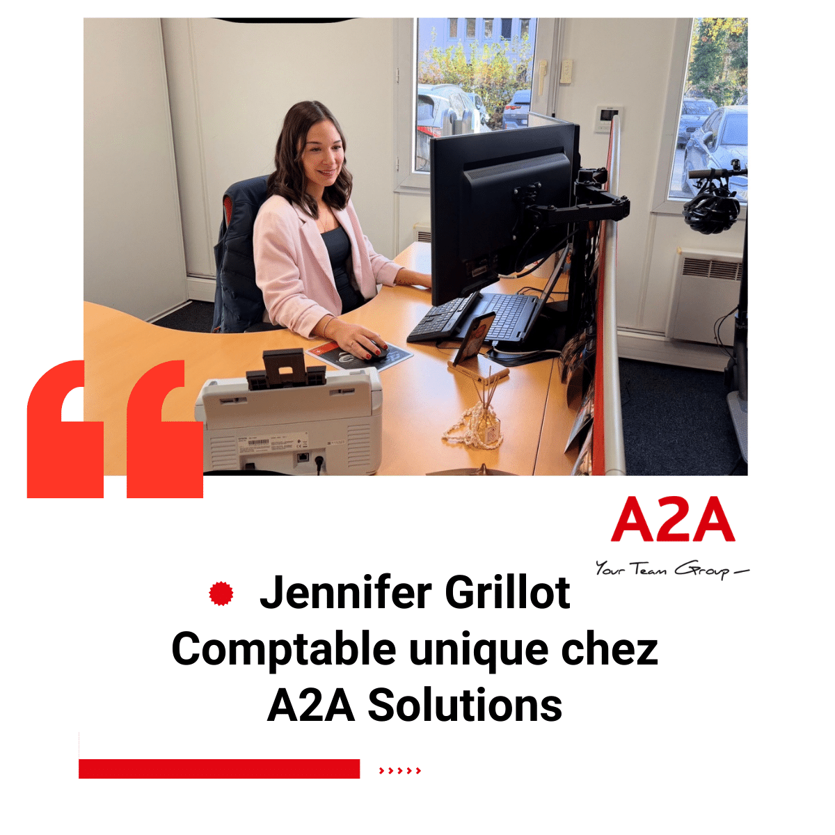 Jennifer Grillot &ndash; Comptable &laquo; unique &raquo; chez A2A Solutions
